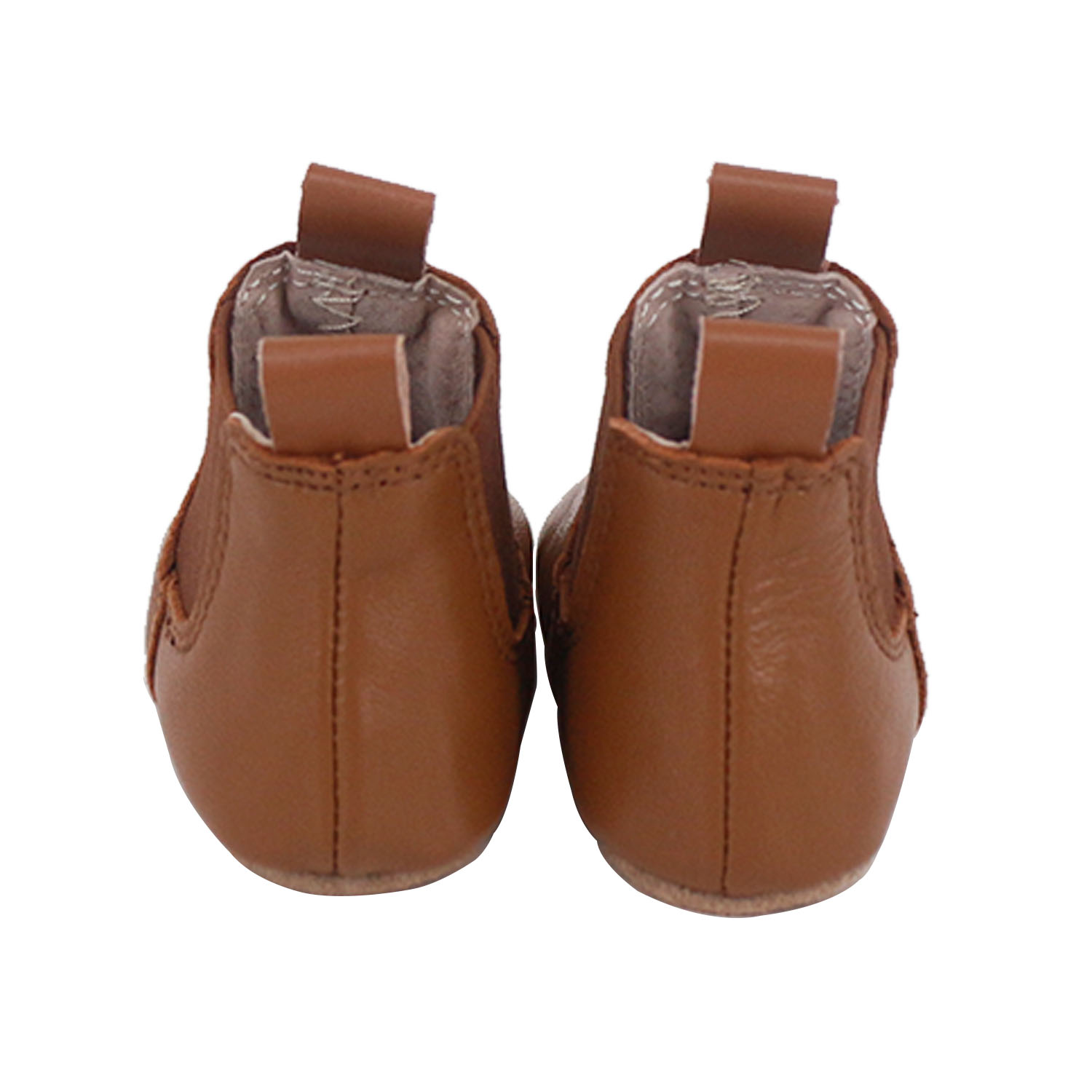 SKEANIE Riding Style Baby & Toddler First/Pre Walker Boots - Genuine Leather with a Flexible Sole in Tan