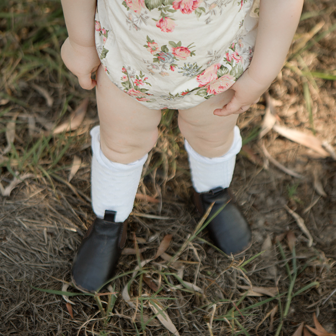 SKEANIE Riding Style Baby & Toddler First/Pre Walker Boots - Genuine Leather with a Flexible Sole in Chocolate