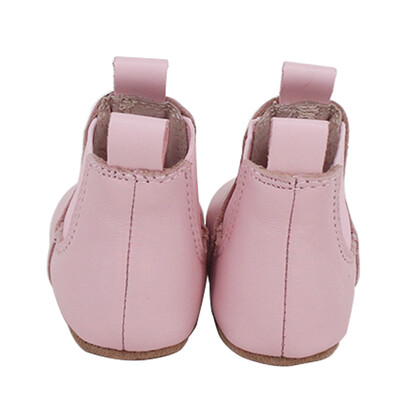 SKEANIE Riding Style Baby & Toddler First/Pre Walker Boots - Genuine Leather with a Flexible Sole in Pink