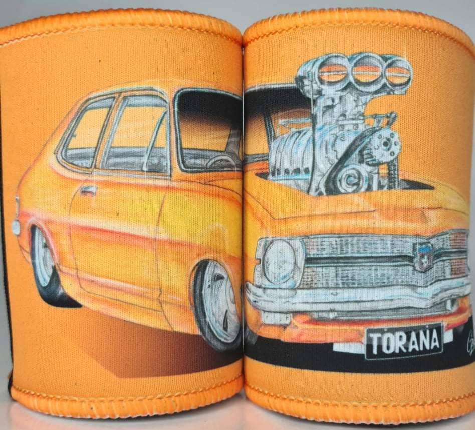 HOLDEN XU1 TORANA ORANGE STUBBY COOLER