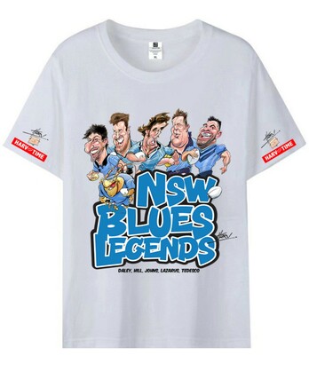 NSW BLUES T SHIRT -MED