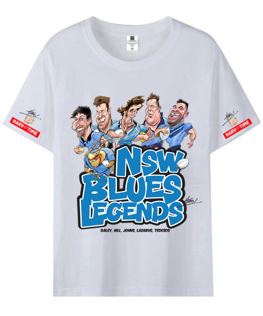 NSW BLUES T SHIRT -MED