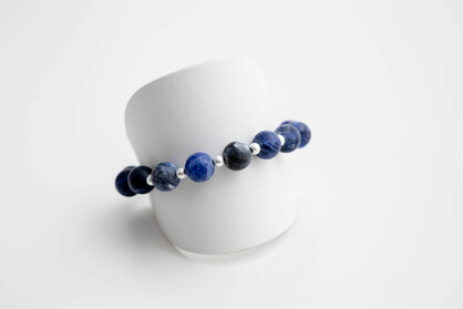 HARMONY BEAD BRACELET STACK - NAVY
