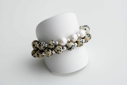 HARMONY BEAD BRACELET - DALMATION