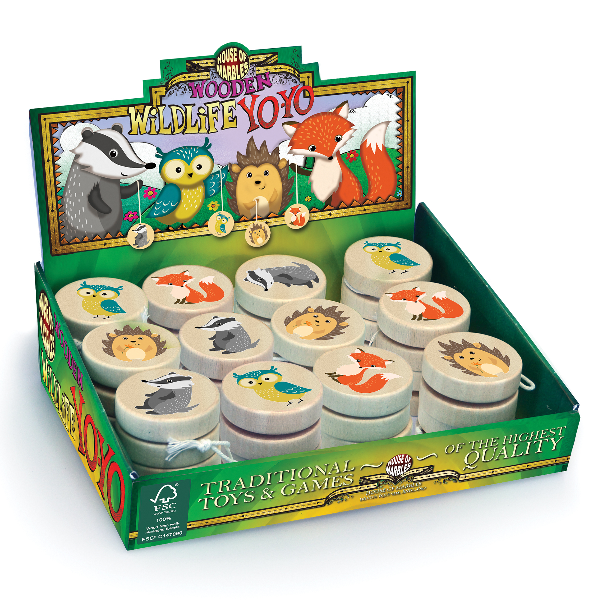 Wooden Wildlife Yo Yo
