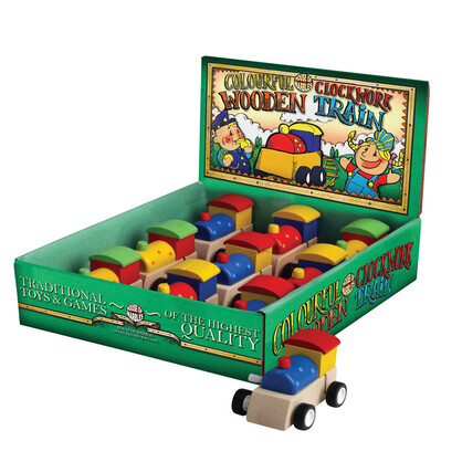 Wooden Clockwork Train