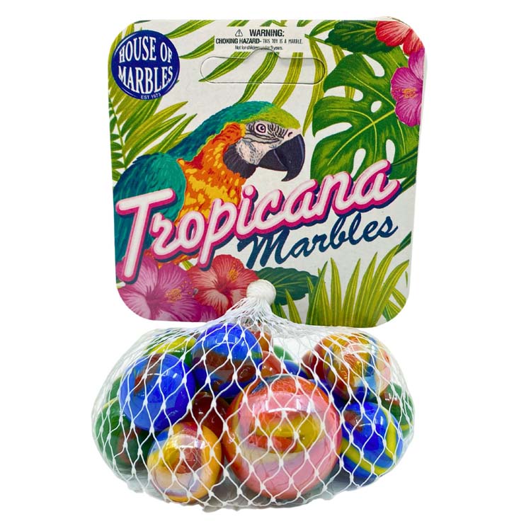 Wholesale Tropicana Net Bag of Marbles - House of Marbles - Fieldfolio