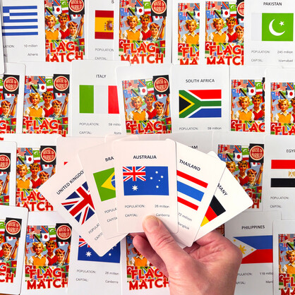 Flag Match Card Game