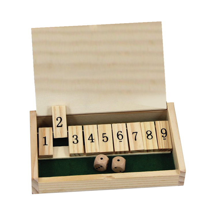 Wooden Shut-the-Box