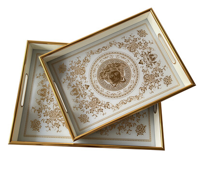 Athena Home Décor Set – 2 Rectangular Trays