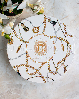 Valentina Designer Inspired 6-Piece Mug Set with Gift Box