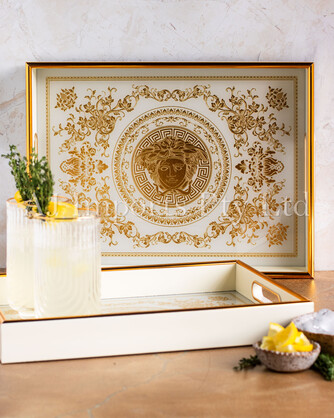 Athena Home Décor Set – 2 Rectangular Trays