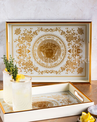 Athena Home Décor Set – 2 Rectangular Trays