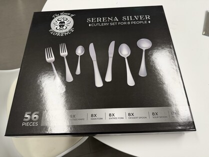 Serena Silver 56 Piece Cutlery Set - Clearance Sale