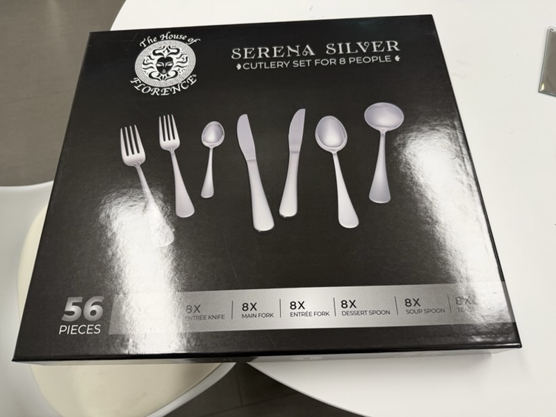 Serena Silver 56 Piece Cutlery Set - Clearance Sale