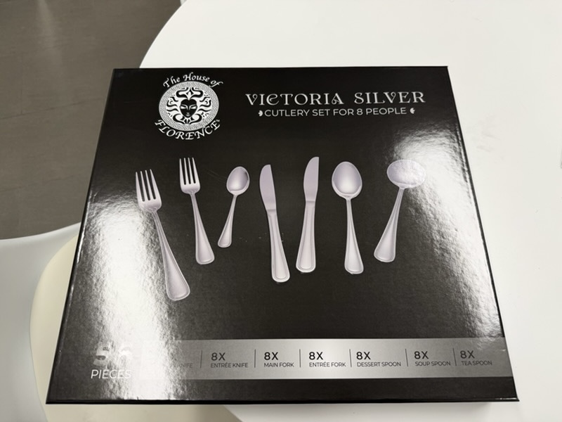 Victoria 56-Piece Silver Cutlery Set – Clearance Sale