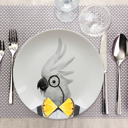 Mustard - Wild Dining - Colin Cockatoo Ceramic Dinner Plate