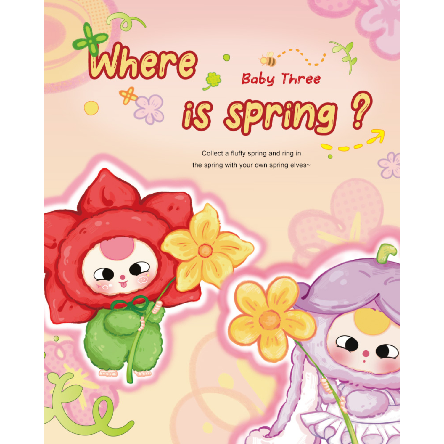 Baby Three - 'Where's Spring?' Plush Blind Box