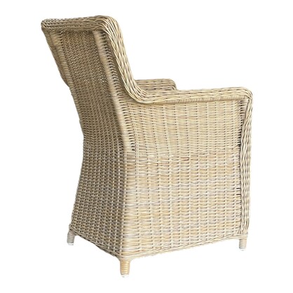 Ashburton 5‑Piece Outdoor Wicker Dining Set – Aluminium Frame, 160 cm Table