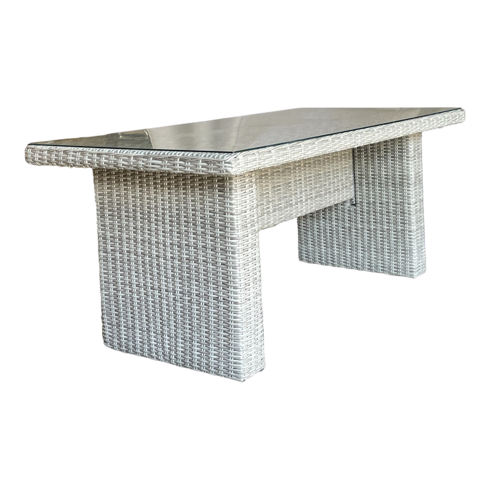 Armadale 7‑Seater Outdoor Reclining Lounge & Dining Set – Aluminium & Wicker