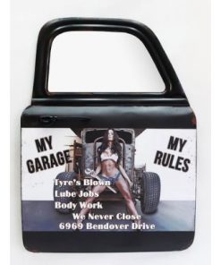My Garage My Rules Spanner Wall Art With Mirror