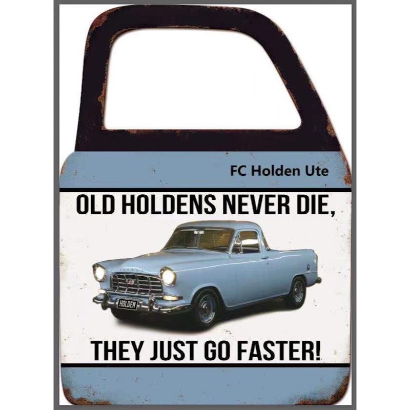 FC Holden Ute Wall Art With Mirror