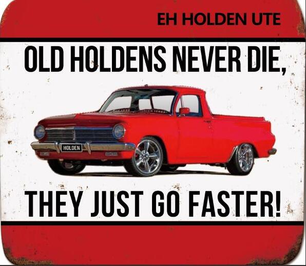EH Holden Ute Flat Tin Sign