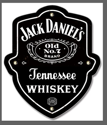 Jack Daniels 3 Light up Shield