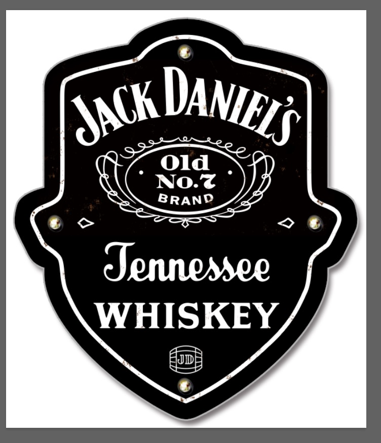 Jack Daniels 3 Light up Shield