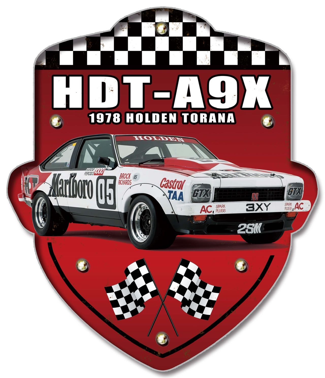 A9X Torana HDT 2 Light up Shield
