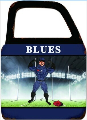 Blues Football Wall Art With Mirror