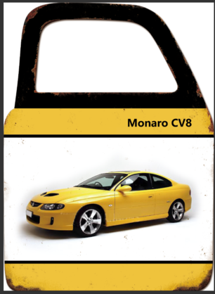 Monaro CV8 Wall Art With Mirror