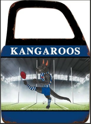 Kangaroos Football Wall Art With Mirror