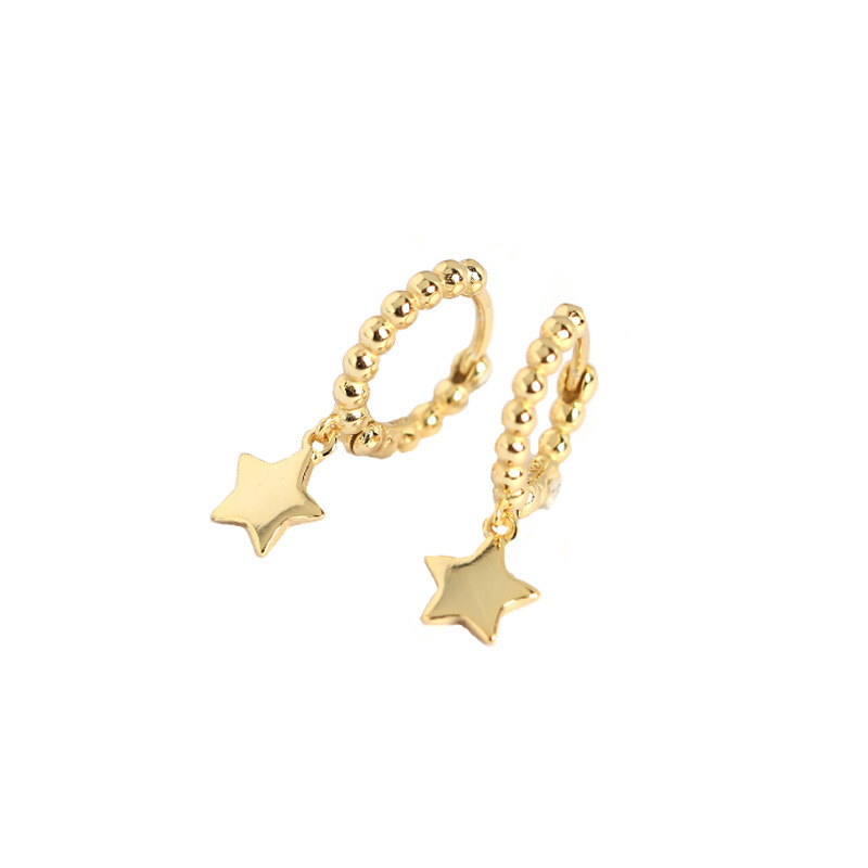 Cable Star Huggie - Gold