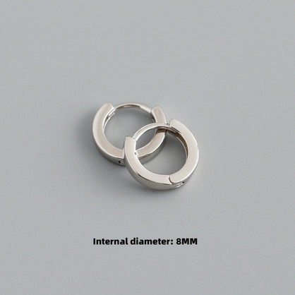 Mini Silver Huggie