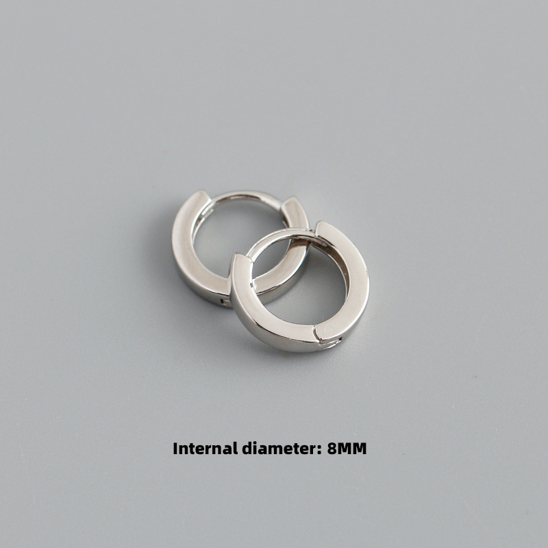 Mini Silver Huggie