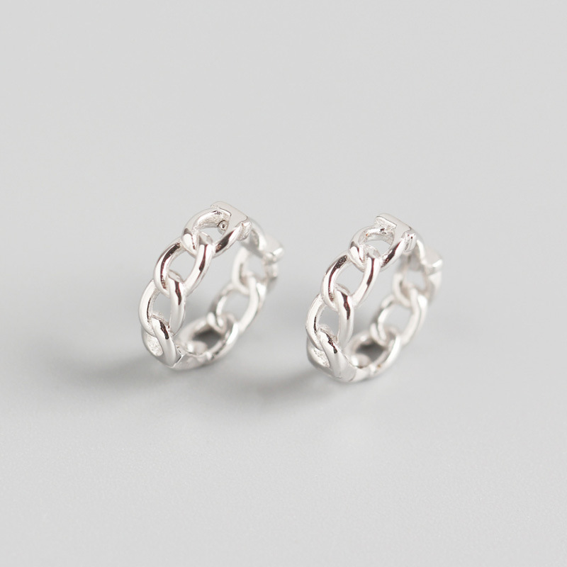 Sterling Silver Chain Huggy
