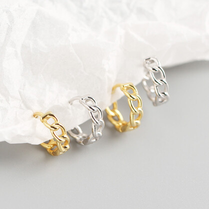 Sterling Silver Chain Huggy