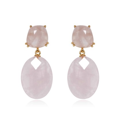 Bella Rose Quartz Drop