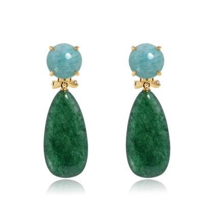 Soraya Green Quartz/Amazonite