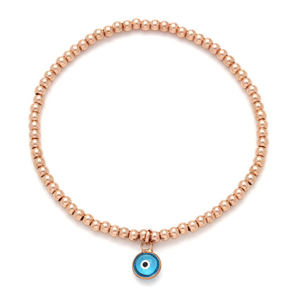 Be Charmed Evil Eye Bracelet Rose Gold