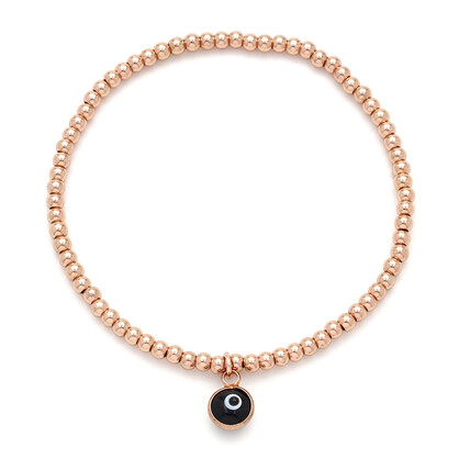 Be Charmed Evil Eye Bracelet Rose Gold