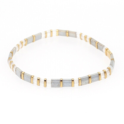 Tila Stretch-Metallic Grey