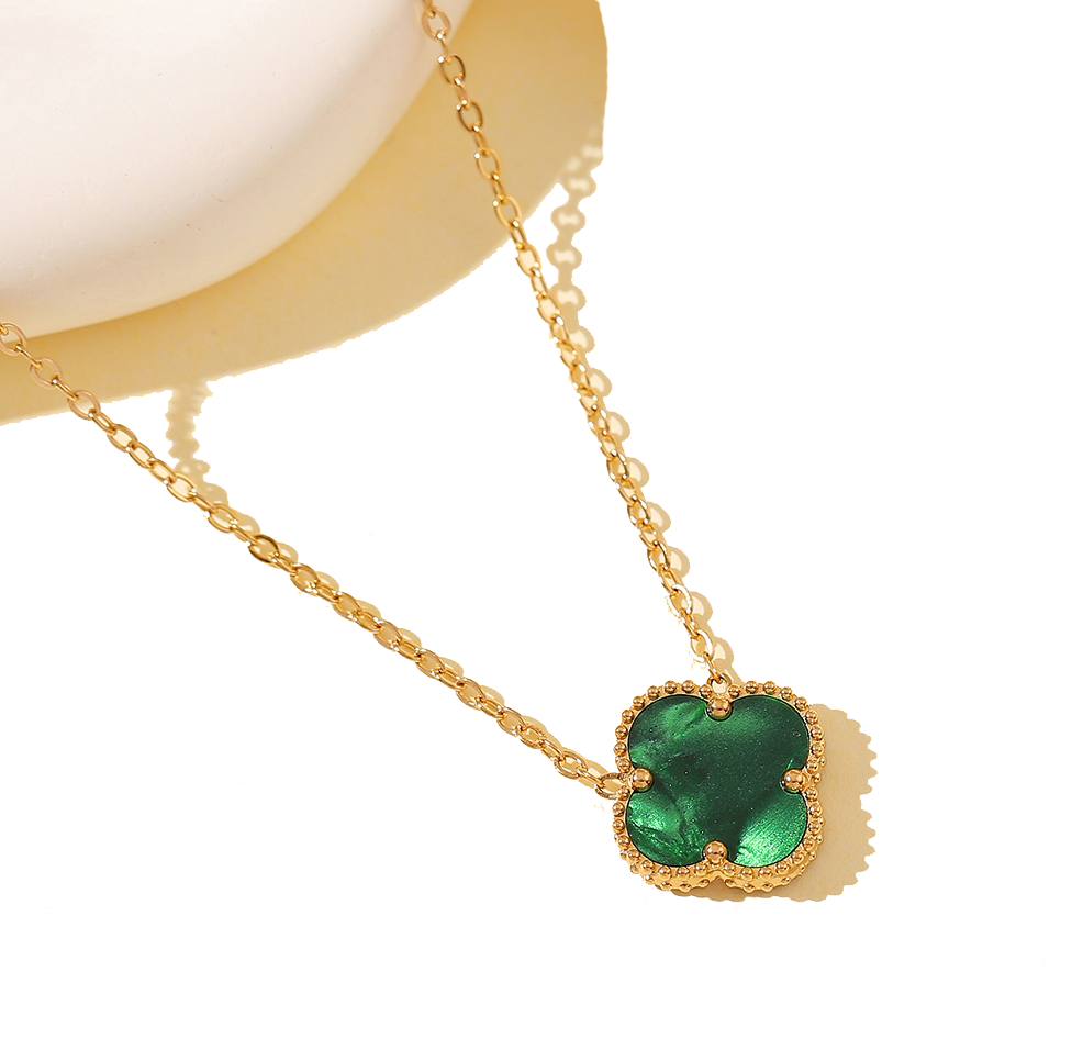 Stainless Steel Clover Bracelet - New Green