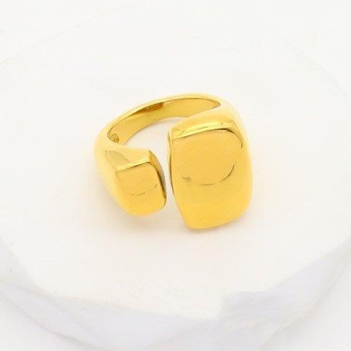 Stainless Steel Statement Gold Ring