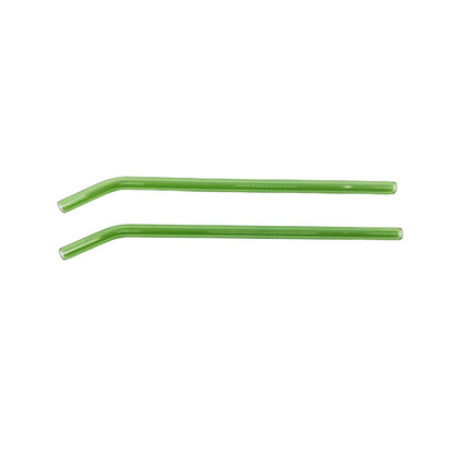 Glass 8mm Straws – Bent (green)