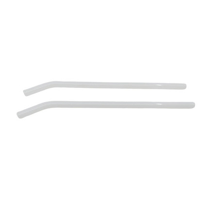 Glass 8mm Straws – Bent (white)