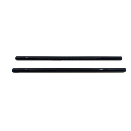 Glass 8mm Straws – Straight (black)