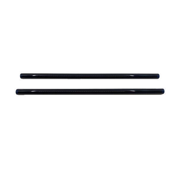 Glass 8mm Straws – Straight (black)