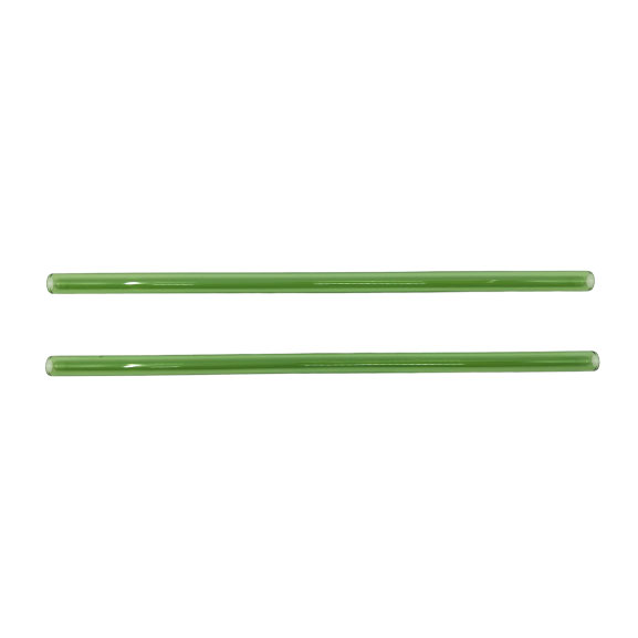 Glass 8mm Straws – Straight (green)